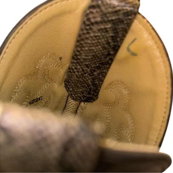 Smoky Mountain Boots Western Cowboy Boots Snakeskin Print Brown — Size 11.5 D - Picture 10 of 10